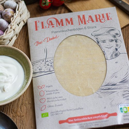 Flammkuchenboden aus Biodinkelmehl- Flamm Marie