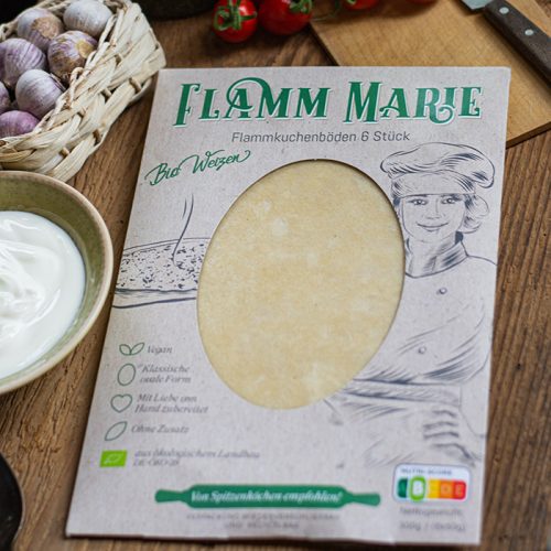 Flammkuchenboden aus Bioweizenmehl - Flamm Marie
